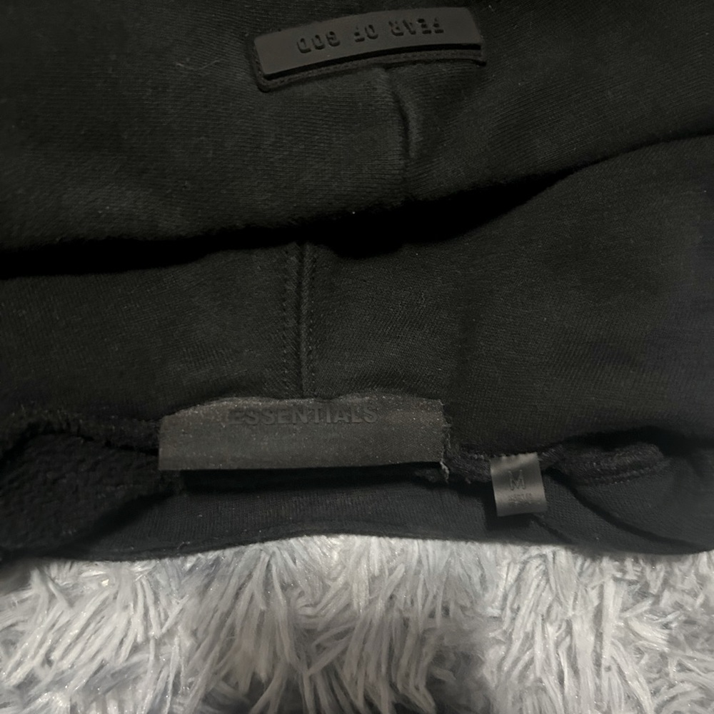 Essentials Hoodie “ Jet Black “